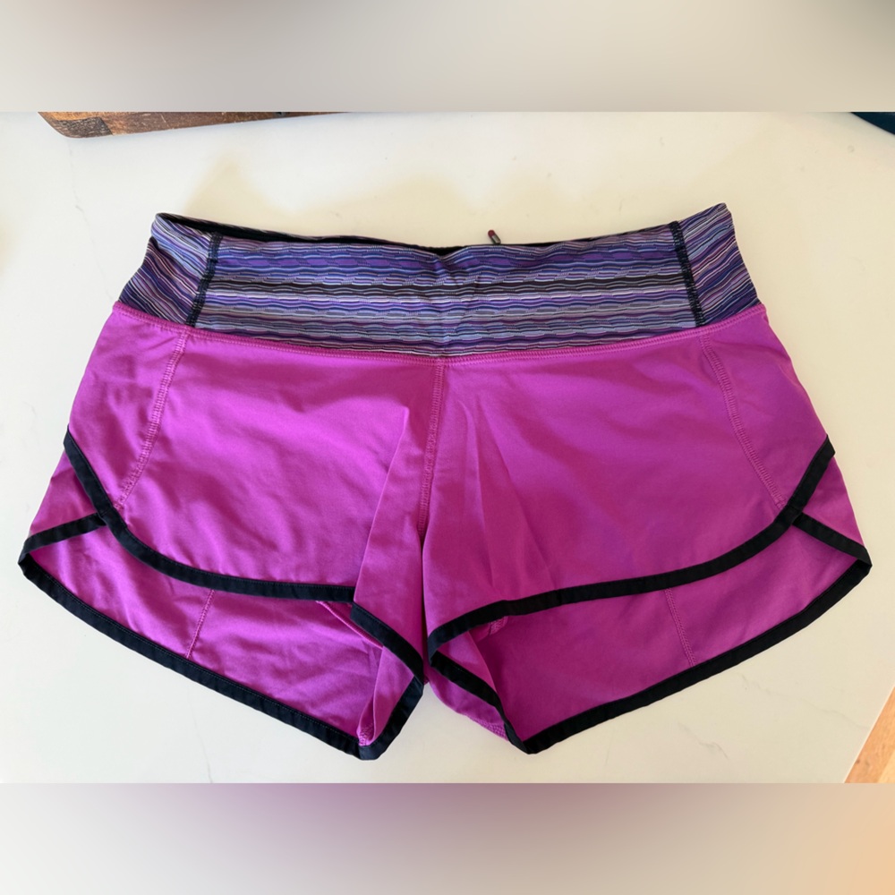 Purple Lulu lemon shorts size 6